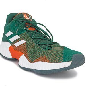 Adidas Pro Bounce 2018 Low 'Miami Hurricanes' Men’s Sneaker - B41867: Size 14
